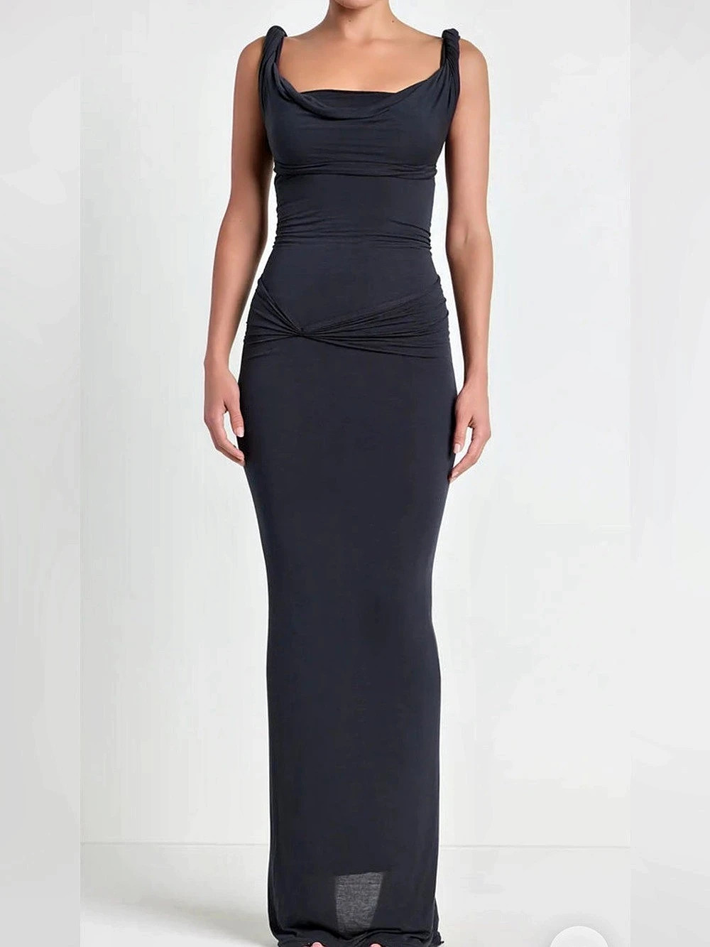 Skims x Vettese sheer modal long dress & bralette - Picture 3 of 9